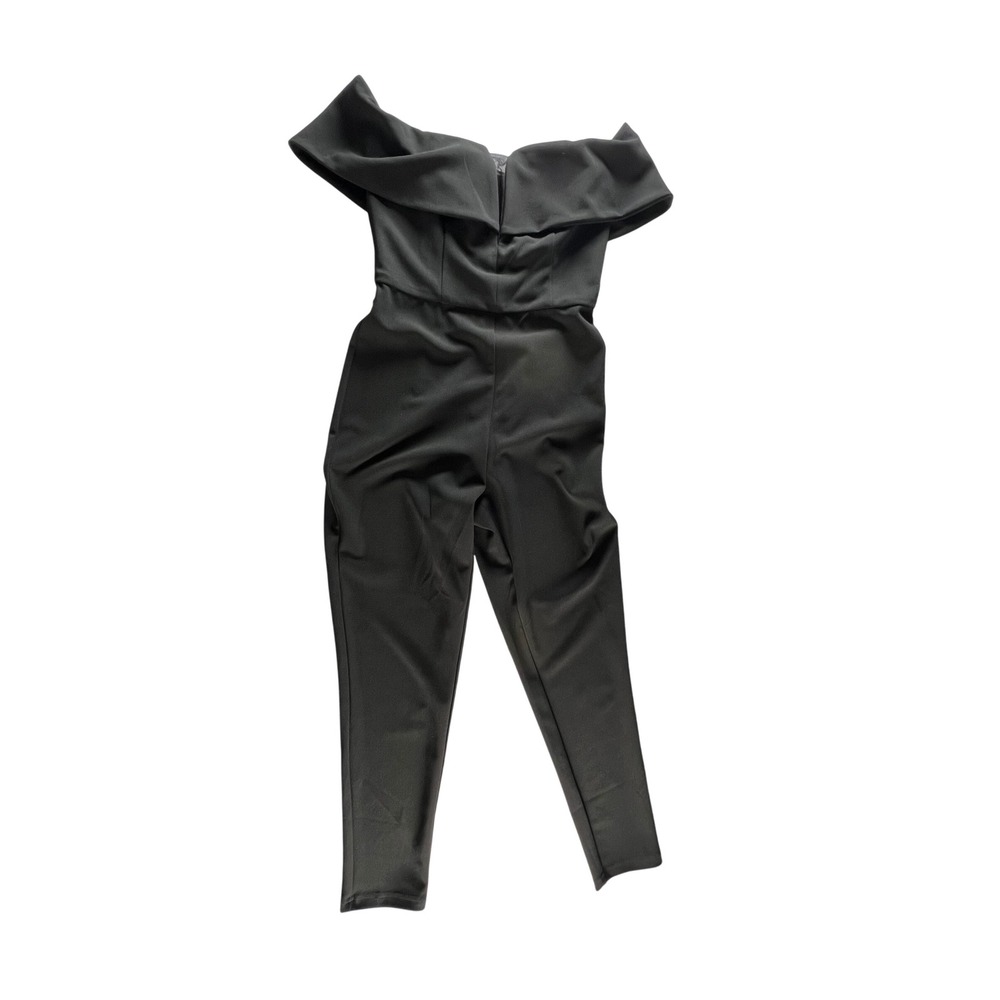 Sugar Poison Black Off Shoulder Jumpsuit Cocktail Party Evening Size S